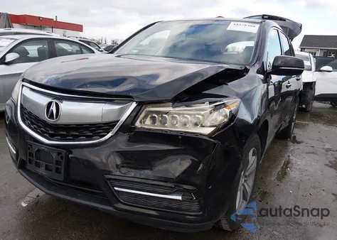 2014 Acura Mdx z USA, uszkodzony, nr VIN 5FRYD3H29EB011083